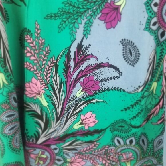 JACLYN SMITH FLORAL PAISLEY ELASTIC WAISTBAND SKIRT. SZ S. - Picture 2 of 12